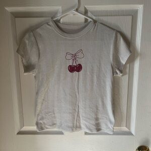 Grayson Threads White Tee with Cherry Graphic